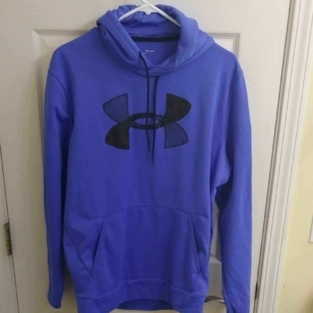 Under Armour Blue Black Hoodie Sweatshirt